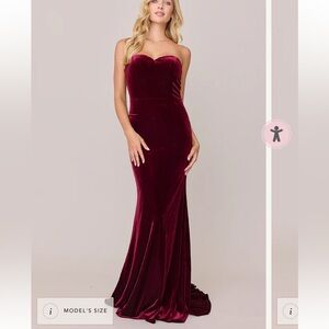 Revelry Deep Burgundy Velvet Dress